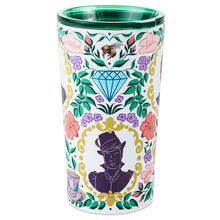 Load image into Gallery viewer, Bridgerton Ton Silhouettes on Floral Travel Mug, 15 oz.