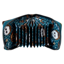 Load image into Gallery viewer, Halloween Michael Myers Pumpkin Glow Accordion Zip Around Wallet