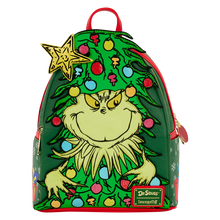 Load image into Gallery viewer, Dr. Seuss How the Grinch Stole Christmas! Tree Light Up Plush Mini Backpack