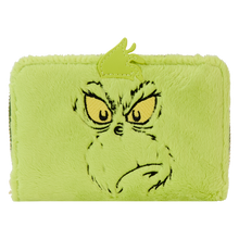 Load image into Gallery viewer, Dr. Seuss' How The Grinch Stole Christmas! Plush Cosplay Glow Zip Around Wallet