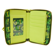 Load image into Gallery viewer, Dr. Seuss' How The Grinch Stole Christmas! Plush Cosplay Glow Zip Around Wallet