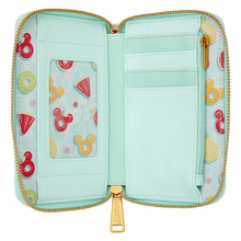Load image into Gallery viewer, Mickey & Minnie Beach Fun Zip Around Wallet
