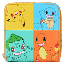 Load image into Gallery viewer, Pokémon Color Block Starters Zip Around Wallet