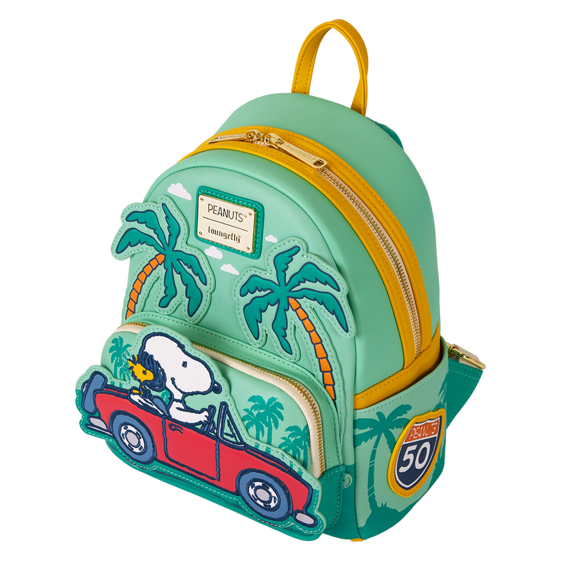 Snoopy & Woodstock Road Trip Mini Backpack – Stevens Floral  display picture 3