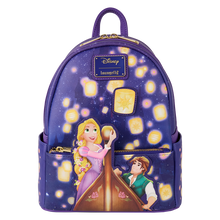 Load image into Gallery viewer, Tangled Rapunzel & Flynn Rider Lantern Light Up Mini Backpack