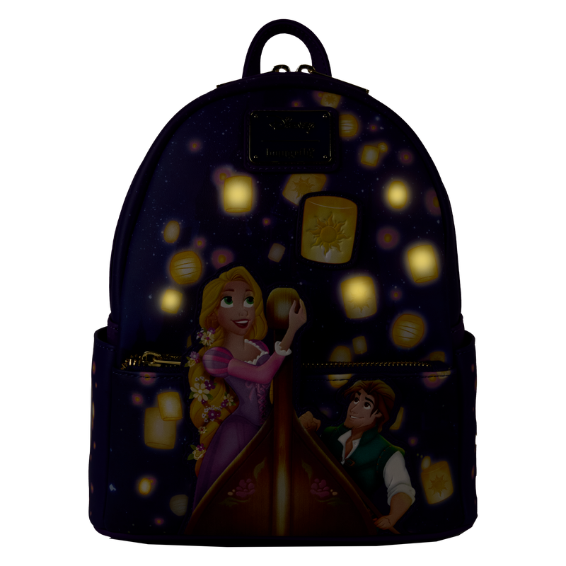 disney tangled lanterns print mini backpack Tangled Rapunzel & Flynn Rider Lantern Light Up Mini Backpack – Stevens Floral Gifts & Framing