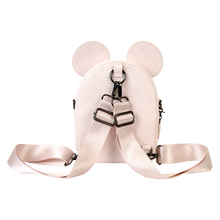 Load image into Gallery viewer, Minnie Mouse Checkered Texture Convertible Mini Backpack & Crossbody Bag