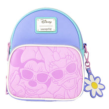 Load image into Gallery viewer, Daisy Duck 85th Anniversary Daisy Duck & Minnie Mouse Convertible Mini Backpack & Crossbody Bag