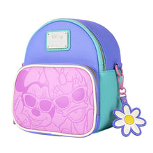 Load image into Gallery viewer, Daisy Duck 85th Anniversary Daisy Duck & Minnie Mouse Convertible Mini Backpack & Crossbody Bag
