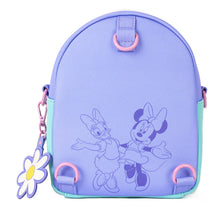 Load image into Gallery viewer, Daisy Duck 85th Anniversary Daisy Duck & Minnie Mouse Convertible Mini Backpack & Crossbody Bag