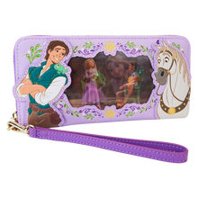 Load image into Gallery viewer, Rapunzel Princess Series Lenticular Zip Around Wristlet Wallet