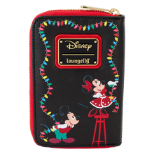 Load image into Gallery viewer, Mickey & Friends Christmas Light Decorations Zip Around Wallet