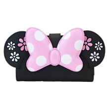Load image into Gallery viewer, Minnie Mouse Floral Rock The Dots Flap Wallet