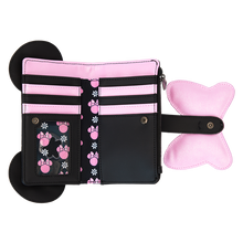 Load image into Gallery viewer, Minnie Mouse Floral Rock The Dots Flap Wallet