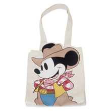 Load image into Gallery viewer, Western Mickey Mouse Canvas Tote Bag