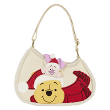 Load image into Gallery viewer, Winnie the Pooh and Piglet Holiday Crossbody Bag