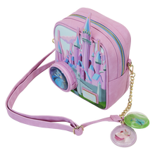 Load image into Gallery viewer, Sleeping Beauty Castle Three Good Fairies Stained Glass Crossbody Bag