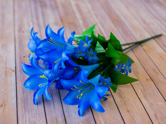 blue lily flower pictures Blue Trumpet Lily Bush – Stevens Floral Gifts & Framing