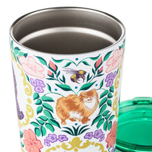 Load image into Gallery viewer, Bridgerton Ton Silhouettes on Floral Travel Mug, 15 oz.
