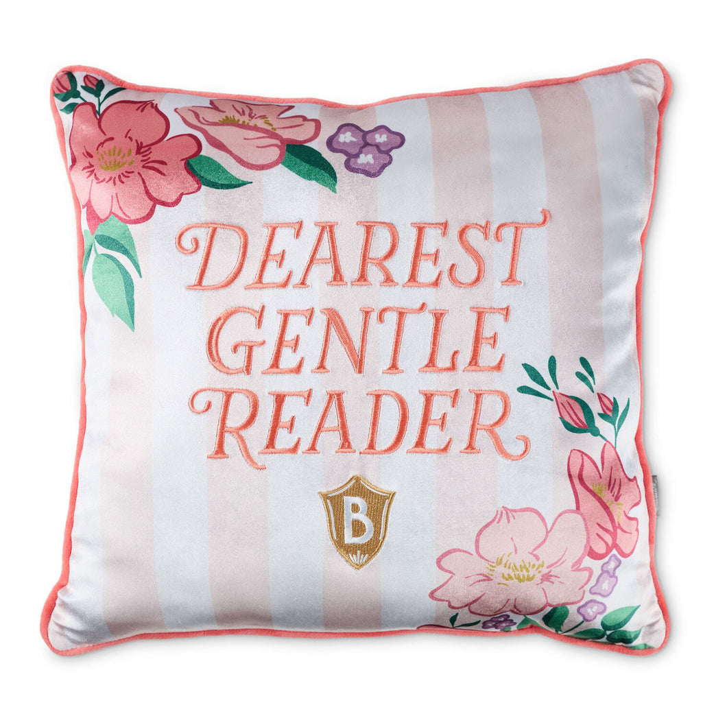 Bridgerton Dearest Gentle Reader Throw Pillow