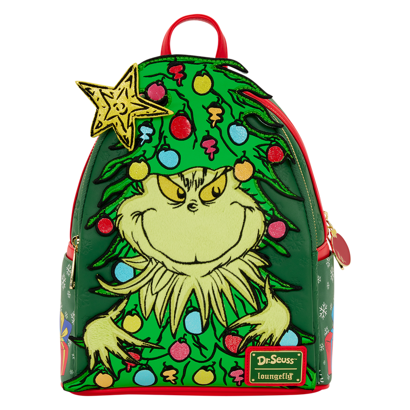 Dr. Seuss How the Grinch Stole Christmas! Tree Light Up Plush Mini Backpack