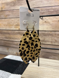Leopard Print Earrings