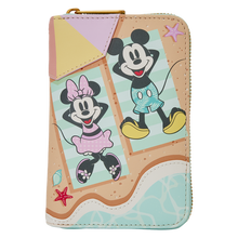 Load image into Gallery viewer, Mickey &amp; Minnie Beach Fun Zip Around Wallet
