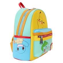 Load image into Gallery viewer, Pokémon Color Block Starters Mini Backpack
