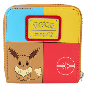 Pokémon Color Block Starters Zip Around Wallet