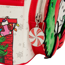 Load image into Gallery viewer, Peanuts Snoopy &amp; Woodstock Holiday Plush Wreath Mini Backpack

