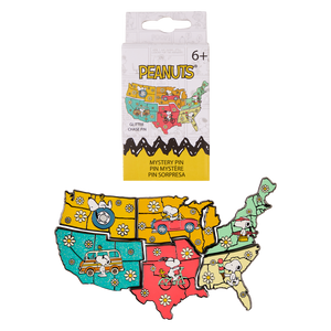 Snoopy Road Trip Map Mystery Box Pin