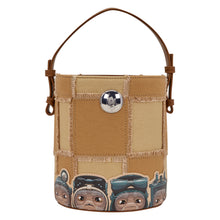 Load image into Gallery viewer, The Mandalorian Grogu &amp; Anzellan Drawstring Bucket Crossbody Bag with Coin Bag
