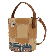 Load image into Gallery viewer, The Mandalorian Grogu &amp; Anzellan Drawstring Bucket Crossbody Bag with Coin Bag
