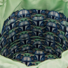 Load image into Gallery viewer, The Mandalorian Grogu &amp; Anzellan Drawstring Bucket Crossbody Bag with Coin Bag
