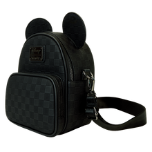 Load image into Gallery viewer, Mickey Mouse Checkered Texture Convertible Mini Backpack &amp; Crossbody Bag
