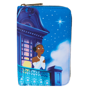 The Princess And The Frog 15th Anniversary Evening Star Glow Zip Around Wallet