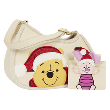 Load image into Gallery viewer, Winnie the Pooh and Piglet Holiday Crossbody Bag
