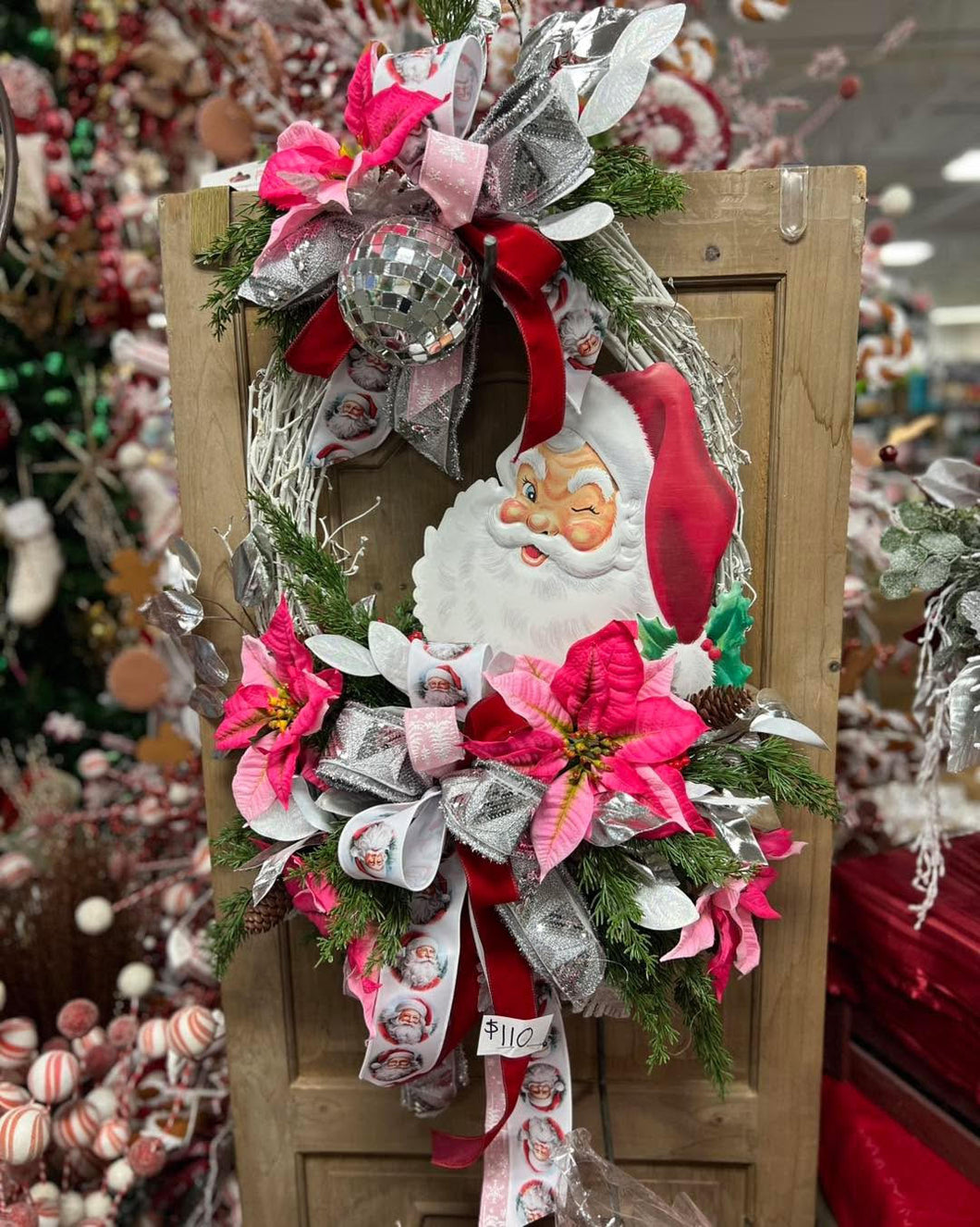Disco Santa Wreath 2025