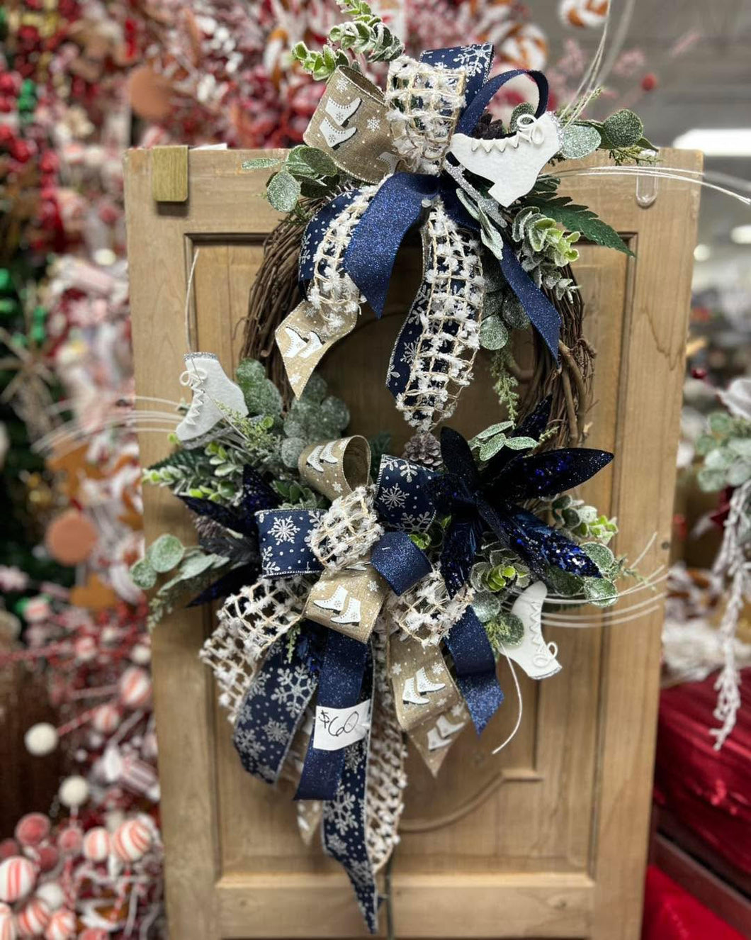 Ice Skates Wreath 2025