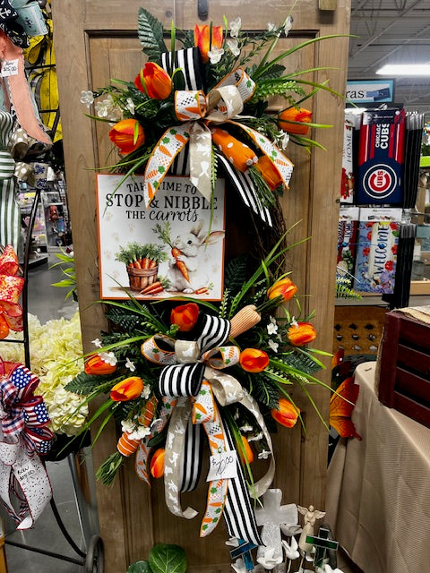 Nibble the Carrots Wreath 2026 – Stevens Floral Gifts & Framing