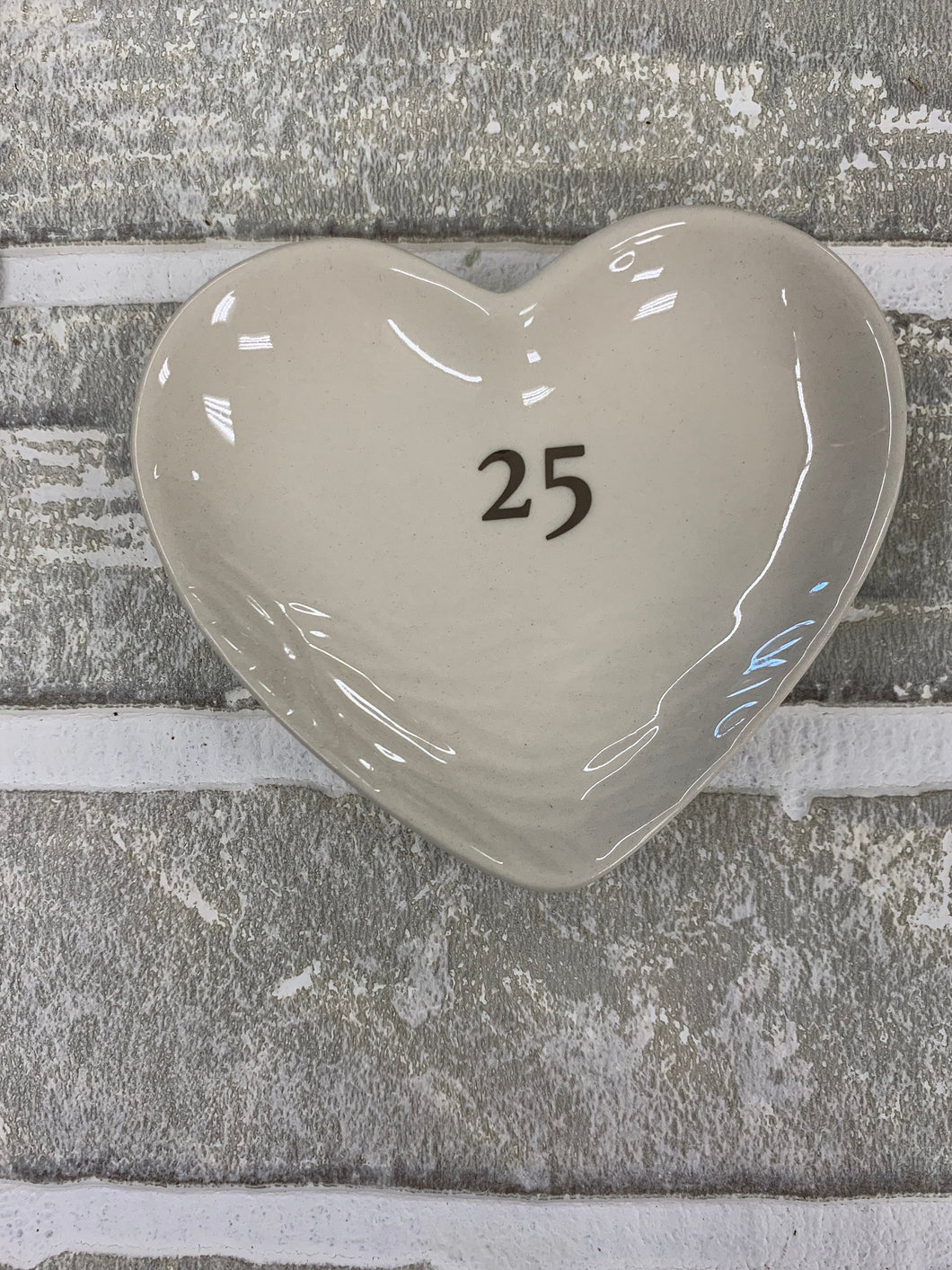 25 year wedding anniversary ring tray