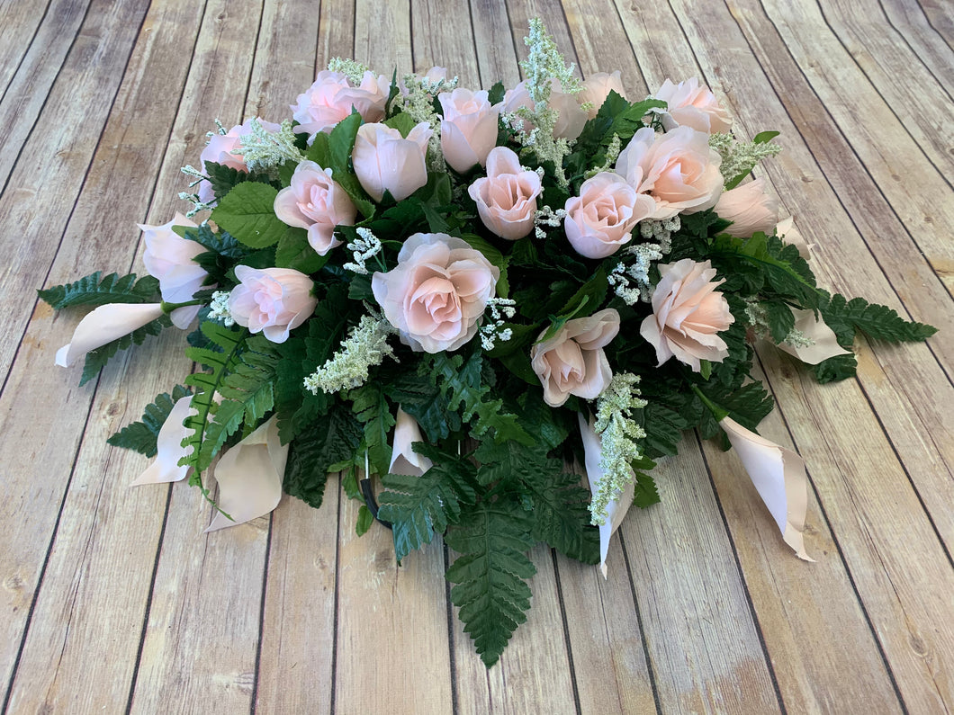 Blush Rose & Calla Lily Saddle
